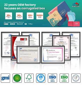 Caja de Envío Personalizada con Diseño de Degradado Morado, Caja de Cartón Corrugado con Tapa Plegable para Suscripciones, Regalos Cosméticos, Certificación FSC - Product Image 4