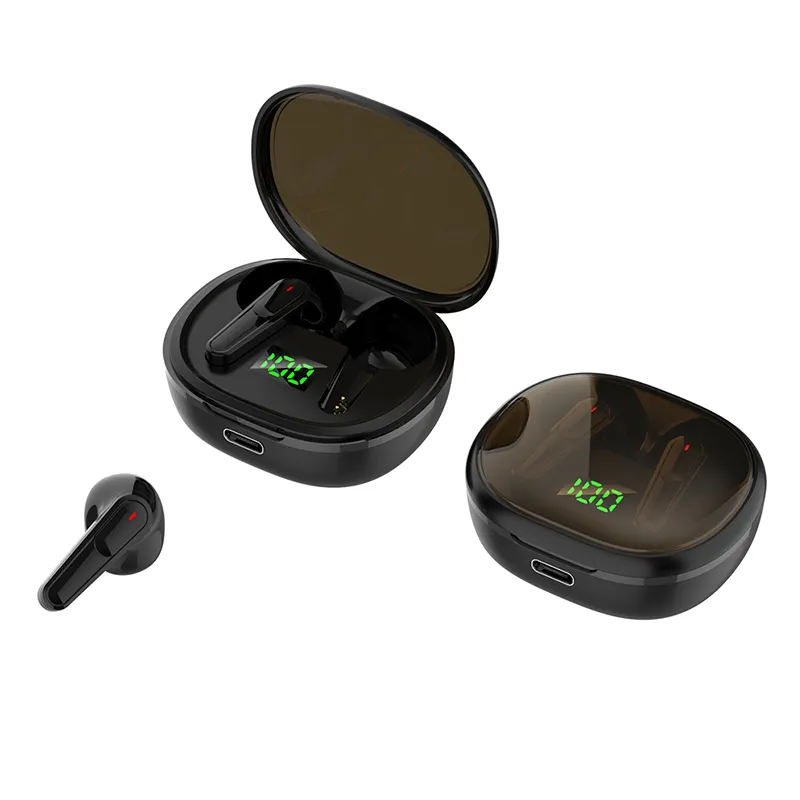 New products Pro50 audifonos Mini Tws Earbuds BT 5.3 Low Latency Game Wireless Earphone 3d Stereo Led Display In-ear Headphones