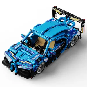 Yapı taşları geri çekin araba teknolojisi araba yarışı yapı taşı modeli meclisi çocuk oyuncak spor araba