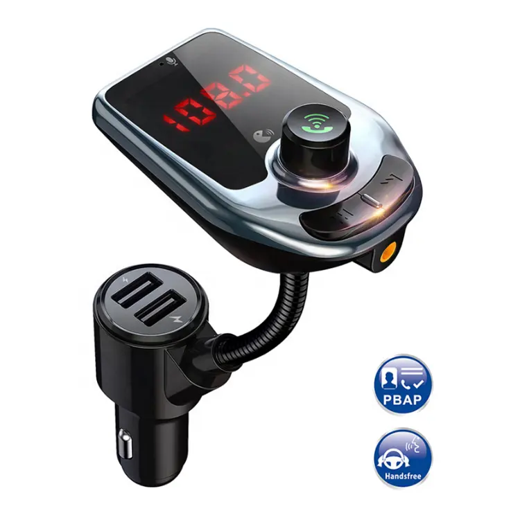 D5 WIRELESS car fm transmitter SD card/AUX led display EQ mode loop mode stereo mp3 player