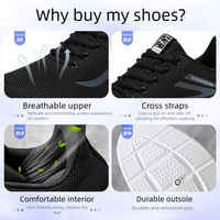 Chaussures de sport de luxe pour hommes, design simple, polyvalentes, décontractées, à semelle souple, légères, respirantes, pour la course à pied