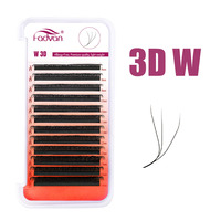 Extensions de cils YY 0,07 mm en cheveux synthétiques, croisées, faciles à poser, effet 3D naturel, doux, faits à la main, emballage personnalisable avec logo