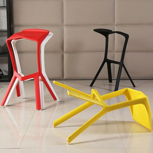 Factory Promotion Modern Plastic bar Stool Durable <strong>High</strong> <strong>Chair</strong> for Kitchen and Outdoor Garden Furniture - Product Image 2