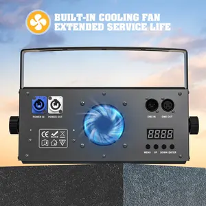 U'King 200W COB Par-Licht 2x100W Blinder-Beleuchtung 2-Augen-LED 2IN1 COB Kalt-Warmweiß-Beleuchtung Party Bar DMX Bühnenbeleuchtung - Product Image 5