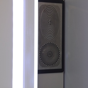 <span class=keywords><strong>Espejo</strong></span> LED <span class=keywords><strong>redondo</strong></span> moderno con iluminación retroiluminada, <span class=keywords><strong>espejo</strong></span> de maquillaje inteligente para el hogar, Hotel, decoración Rectangular de muebles de baño - Product Image 6