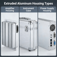 Boîtier d'amplificateur en aluminium, boîtier d'instrument, boîtier d'alimentation, boîtier d'extrusion, boîte pour appareil électronique, solution en aluminium sur mesure