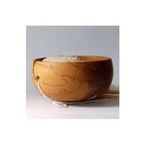 Bol à laine en bois naturel fait main en Inde WOODY24INTO7, écologique, forme ronde, taille personnalisée, style tendance - Product Image 5
