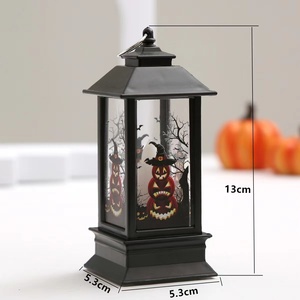 Lanterne LED décorative d'Halloween, alimentée par piles, pour la décoration de fêtes intérieures et extérieures, vente en gros OEM - Product Image 4