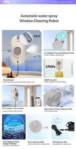 <span class=keywords><strong>Robot</strong></span> de nettoyage de <span class=keywords><strong>vitres</strong></span> électrique intelligent entièrement automatique, 3 modes, contrôle anti-chute, contrôle par application, navigation intelligente, <span class=keywords><strong>sans</strong></span> traces - Product Image 5