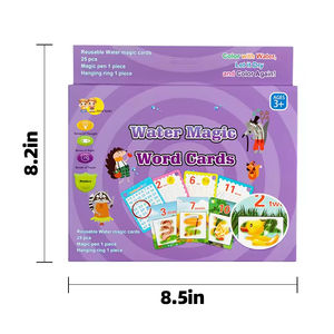 Produk baru lukisan berwarna-warni hewan dapat digunakan kembali anak-anak menggunakan air ajaib gambar buku kartu - Product Image 2