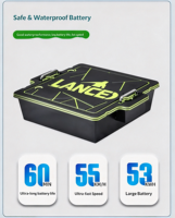 Nouvelle Planche de Surf Électrique en Fibre de Carbone Green Line 2026 Anti-Impact avec Sangles de Fixation Fixées
