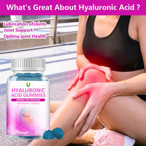 Approvisionnement d'usine Vitamine C Biotine Gummy 3-en-1 Acide Hyaluronique Gommes 300mg Boost Peau Articulations Corps Santé Non OGM - Product Image 6