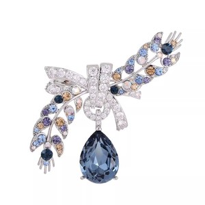 Broche de Lazo de Alta Gama, Exquisito y Elegante, Versátil, con Diseño de Espiga, Chapado en Oro, para Boda o Compromiso - Product Image 6