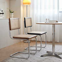 Chaises de salle à manger en rotin de style vintage, confortables et modernes, pour restaurants et hôtels, en promotion