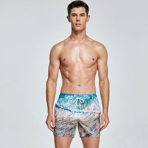 <span class=keywords><strong>Seobean</strong></span> gros été paysage marin imprimé court hommes Shorts de plage taille basse coupe ajustée avec poche séchage rapide Shorts de Sport - Product Image 2