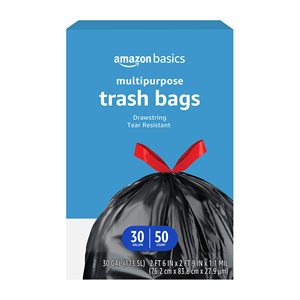 Bolsa de basura con cordón de cocina de 13 galones, tamaño personalizable, Escudo de olor de color, precio de gabinete completo similar a la bolsa de basura Glad - Product Image 4