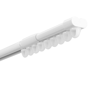 Mini Extendable Telescopic <b>Curtain</b> Track Special For Thin Fabric Sheer Window <b>Curtain</b> Rail - Product Image 1