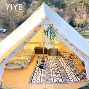 Tente cloche de glamping en coton pyramidal pour <span class=keywords><strong>camping</strong></span> extérieur, modèle imperméable et épaissi - Product Image 4