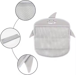 Cesta colgante de almacenamiento de malla de dibujos animados, bolsa organizadora para cocina, <span class=keywords><strong>baño</strong></span>, juguetes de <span class=keywords><strong>baño</strong></span> para niños, bolsa colgante de <span class=keywords><strong>baño</strong></span> con ventosa - Product Image 3