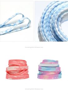 เชือกผูกรองเท้าโพลีเอสเตอร์แบบแบน 24 สี ขนาด 8 มม. ความยาว 120-160 ซม. สำหรับรองเท้าผ้าใบ AJ ดีไซน์แฟชั่น - Product Image 3