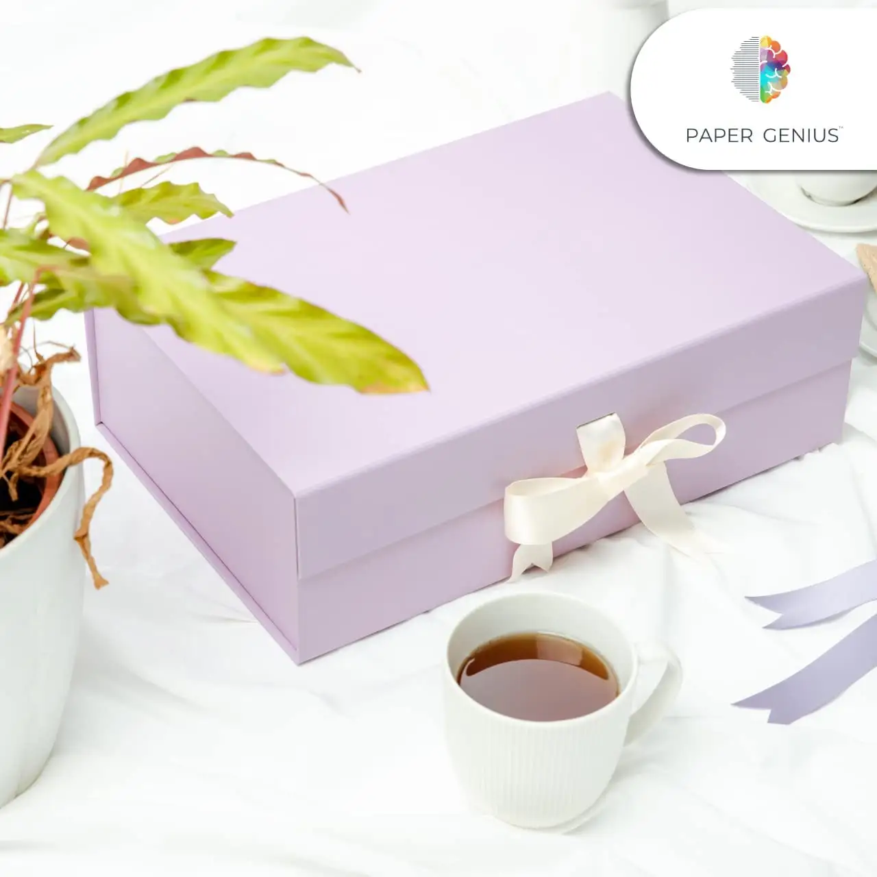 Christmas Jewelry Gift Box Luxury Purple Apparel Paper Box Packaging Customized Cardboard Clothing Shoes Gift Box with Ribbon