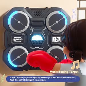Addestratore di boxe elettronico intelligente per bambini bersaglio da parete di decompressione domestica in plastica a base di musica strutture di giocattoli per esterni - Product Image 2
