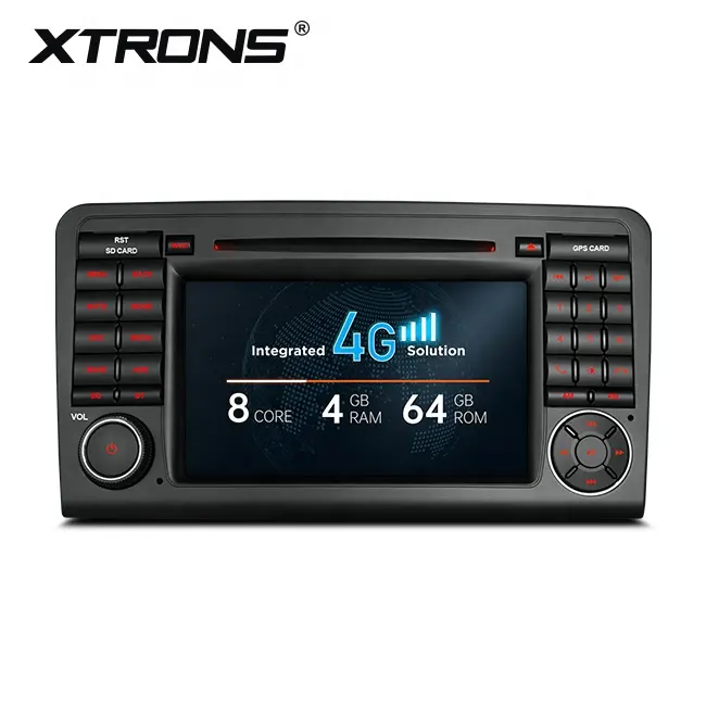 XTRONS 7 inch 2 din Android car dvd player for mercede-benz ml w164 with 4G DSP, multimedia para carro