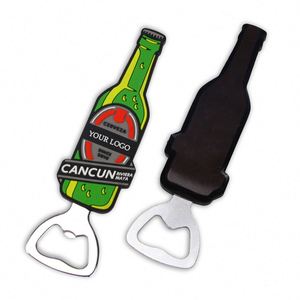 Factory Price Custom <b>Fridge</b> Souvenir Rubber Magnet Pvc Bottle Opener - Product Image 2