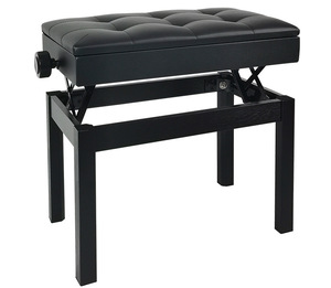 Multi-functional piano stool with <b>cushion</b> and high <b>storage</b> box piano stool height-adjustable chair 48-58 cm Height - Product Image 3