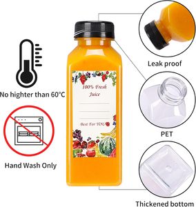 Botella de Plástico Transparente Desechable de 16 Oz (500 ml) para Bebidas, Grado Alimenticio, con Tapa a Prueba de Manipulación, Venta Caliente - Product Image 2