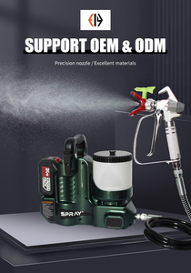 Máquina pulverizadora sin aire DIY de 21V de alta calidad, pintura de masilla alimentada por batería portátil para pared de techo, pistolas pulverizadoras eléctricas sin escobillas - Product Image 4