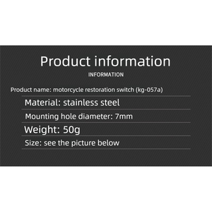 Interrupteur de feux de détresse pour <span class=keywords><strong>moto</strong></span>, support métallique, bouton marche/arrêt autobloquant LED 22 mm pour guidon avec faisceau de câblage pour <span class=keywords><strong>moto</strong></span> tout-terrain et VTT - Product Image 6