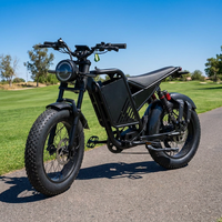 Vélo électrique avec écran LCD, suspension hydraulique avant et airbag arrière pour la conduite tout-terrain