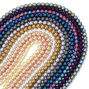 Perline Rotonde di <span class=keywords><strong>Ematite</strong></span> Nera in <span class=keywords><strong>Cristallo</strong></span> da 8mm, Pietre Preziose Sciolte per Creazione di Gioielli e Braccialetti Fai-da-Te - Product Image 4