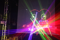 Pas cher 5 W DMX Stage Laser Light RGB 5 Watt LED pour DJ Disco Nightclub ILDA Conforme