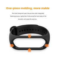 Bracelet en silicone de remplacement pour Xiaomi Mi Band 3 4 5 6 7 Miband 3 4 5 6 Smart Watch Compatible avec divers modèles