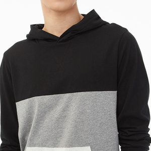 Sudadera con Capucha para Hombre, Diseño Nuevo, a la Moda, Bordada, 100% Algodón, Invierno, Bloques de Color en Contraste - Product Image 2