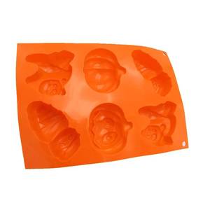 Lovely Halloween Pumpkin <b>Silicone</b> Mold Sustainable Cake <b>Tool</b> for Chocolate Gummy Sugar Candle Use - Product Image 3