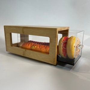 Custom Design Acrylic <b>Bakery</b> Display <b>Box</b> Window Easy Assembly for Fruits Holder - Product Image 2
