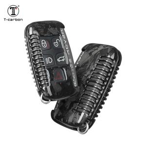 Custodia per chiave a distanza per auto in fibra forgiata a 5 pulsanti per Land <span class=keywords><strong>Rover</strong></span> <span class=keywords><strong>Range</strong></span> <span class=keywords><strong>Rover</strong></span> LR4 <span class=keywords><strong>Sport</strong></span> Evoque copri chiavi T-carbon <span class=keywords><strong>accessori</strong></span> per auto - Product Image 3
