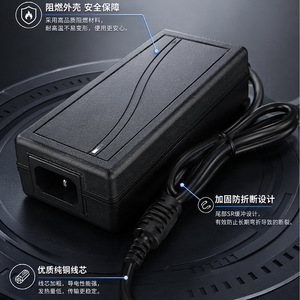 Jingruian <b>Power</b> <b>Adapter</b> 12V 3A 4A 10A DC Output For LED Strip LCD Display Natural Cooling <b>US</b> Plug - Product Image 2