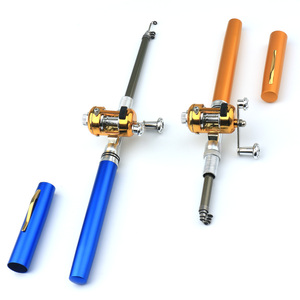 Lightweighted <strong>Mini</strong> Portable <strong>Pocket</strong> <strong>Fish</strong> <strong>Pen</strong> Aluminum Alloy <strong>Fishing</strong> <strong>Rod</strong> Child <strong>Rod</strong> - Product Image 6
