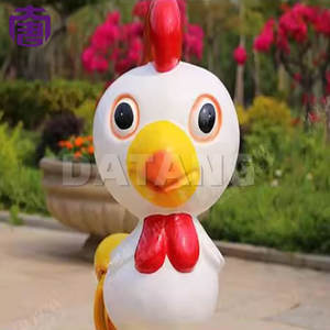 Lampe de dessin animé en forme de poulet du zodiaque chinois pour la décoration des fêtes et des festivals, lumières à motif 3D étanches IP65 pour les parcs et les espaces extérieurs - Product Image 3