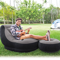 INTEX 68564 Canapé-lit gonflable portable moderne pour l'extérieur avec fonction de refroidissement pour le camping et la salle de séjour