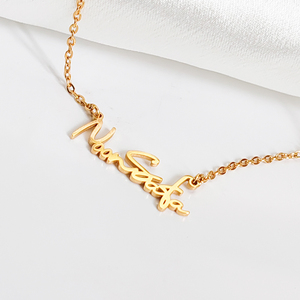 Emanco Collar <span class=keywords><strong>con</strong></span> <span class=keywords><strong>Nombre</strong></span> Personalizado para Niñas, Gargantilla Grabada <span class=keywords><strong>con</strong></span> Placa <span class=keywords><strong>de</strong></span> <span class=keywords><strong>Nombre</strong></span>, <span class=keywords><strong>Cadena</strong></span> Fina <span class=keywords><strong>de</strong></span> Acero Inoxidable, Envío Directo - Product Image 6