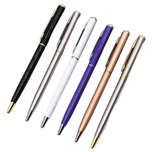 Innovative Business Ballpoint Pen Custom Logo Imprint Slim Metal Quality 2026 New Advertising Gifts Wholesale - Product Image 1