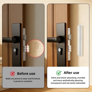 แผ่นซิลิโคนกันกระแทกแบบตัดตามสั่ง สำหรับมือจับประตูบ้าน แผ่นกันเสียง ประตูตู้เย็น ผนังกันกระแทก - Product Image 4