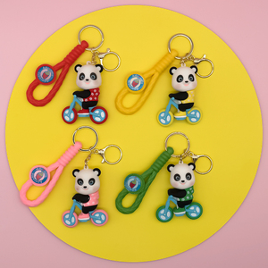 Porte-clés en silicone en forme d'animaux de la ferme de dessin animé, vache, cochon, poulet, grande taille, 3D, PVC, animaux de la ferme, caoutchouc souple, support de <span class=keywords><strong>téléphone</strong></span> portable - Product Image 5