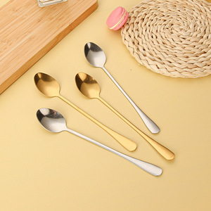 Stainless steel spoon long handle <b>ice</b> spoon 1010 <b>ice</b> tip <b>ice</b> round stirring spoon, honey spoon mug gift spoon - Product Image 4