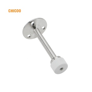<span class=keywords><strong>Cale</strong></span> de <span class=keywords><strong>porte</strong></span> murale en acier inoxydable et PVC avec caoutchouc blanc pour usage hôtelier, installation facile, design moderne, vente en gros - Product Image 1